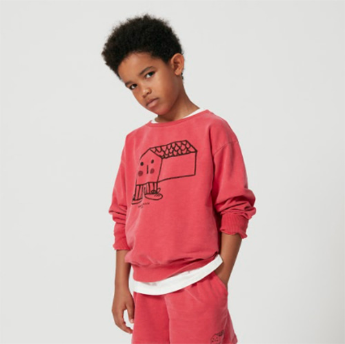 [Weekend House Kids]House Sweat Shirt-red(60%)/11-12Y