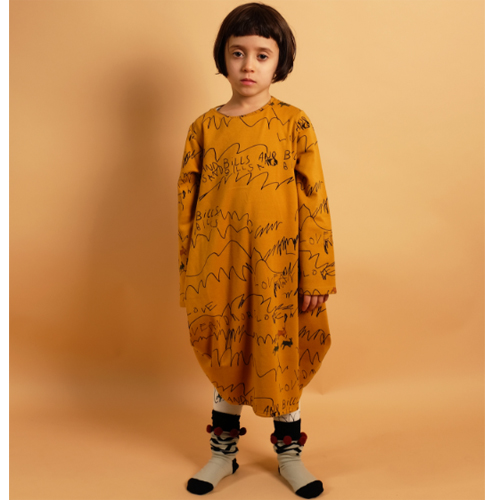 Anabela Dress-mustard love and love(2Y)