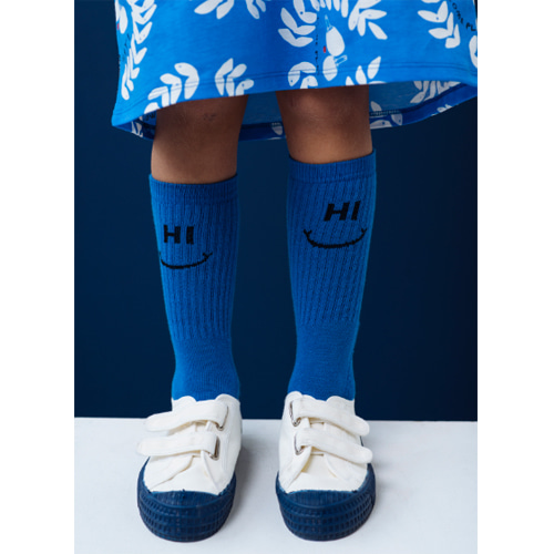 ankle socks &quot;hi/bye&quot;-blue