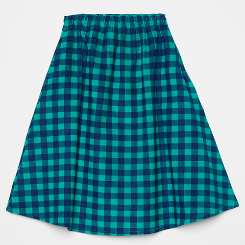 [Weekend House Kids]Corduroy check skirt(20%)