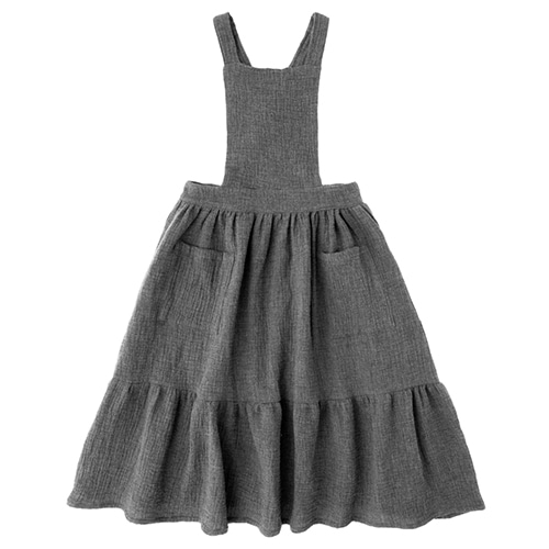 [Tocoto Vintage]pinafore dress-dark grey(30%)